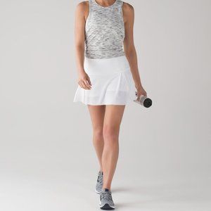 Lululemon | Lost In Pace Skirt | White | Size 12 Tall | 3.5" Inseam